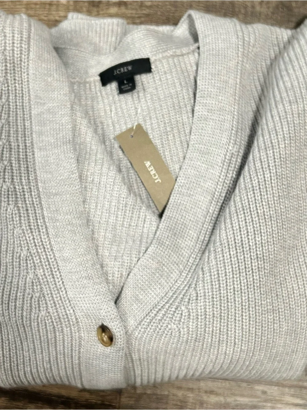 J. Crew V-Neck Cotton-Blend Cardigan Sweater